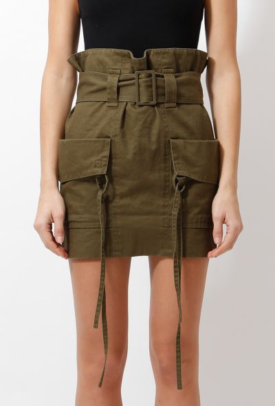                             2018 Military Green Belted Skirt - 2