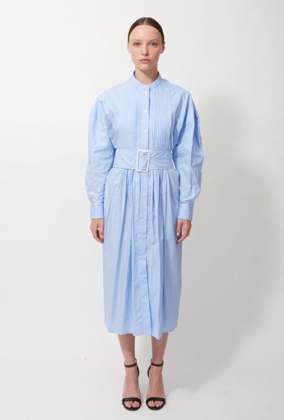                            2018 Belted Cotton Shirt Dress - 1