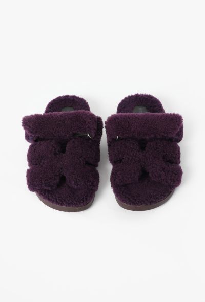 Hermès 2024 Shearling Chypre Sandals - 2