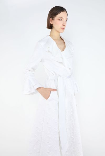 Dior Vintage Ruffled Jacquard Night Gown - 2