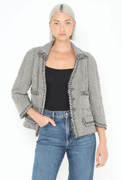 Chanel Haute Couture 2008 Chevron Tweed Jacket - 1 Chanel Haute Couture 2008 Chevron Tweed Jacket - 1