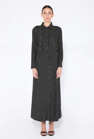 Céline 2020 Polka Dot Silk Smock Dress - 1