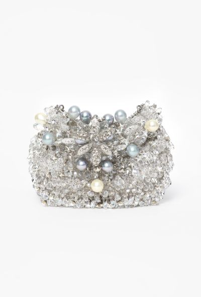 2000s Daniel Swarovski Crystal Evening Chain Clutch - 1