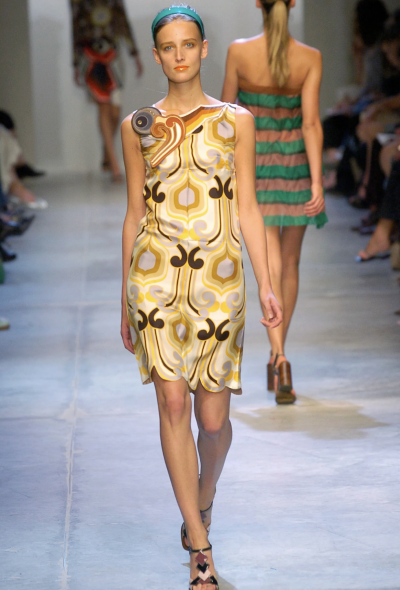 Miu Miu S/S 2005 Silk Printed Dress - 2