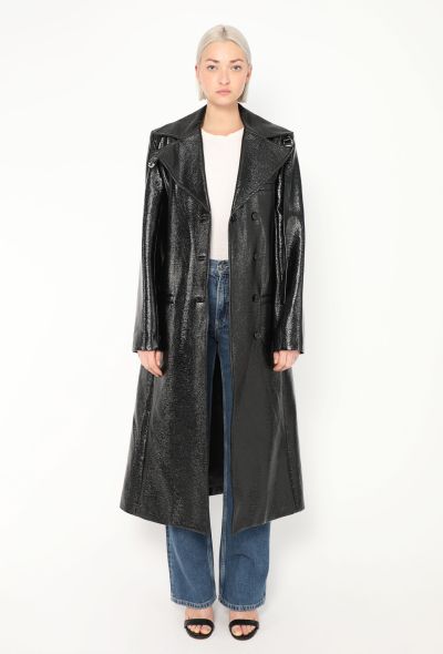 Courrèges 2024 Vinyl Buckle Trench Coat - 2 Courrèges 2024 Vinyl Buckle Trench Coat - 2