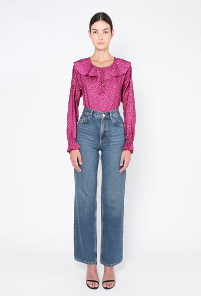 Saint Laurent 1981 Polka Dot Tassel Blouse - 2 Saint Laurent 1981 Polka Dot Tassel Blouse - 2