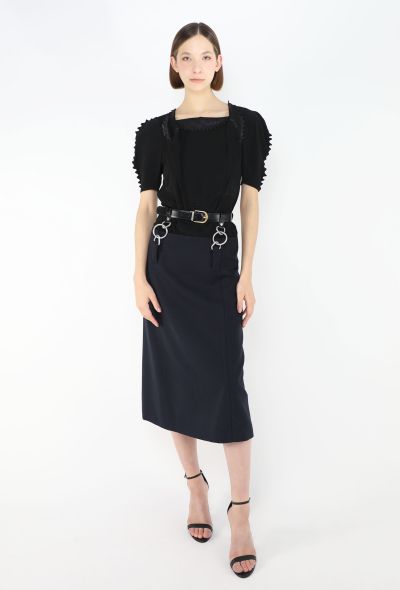 Prada S/S 2025 Cady Serrated Top - 1