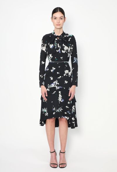 Proenza Schouler 2016 Floral Lavallière Silk Ensemble - 1 Proenza Schouler 2016 Floral Lavallière Silk Ensemble - 1