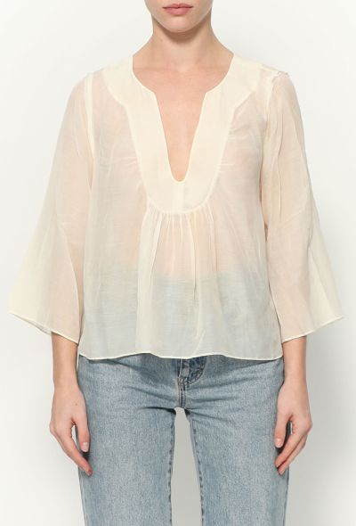                             2005 Ruched Silk Blouse-2