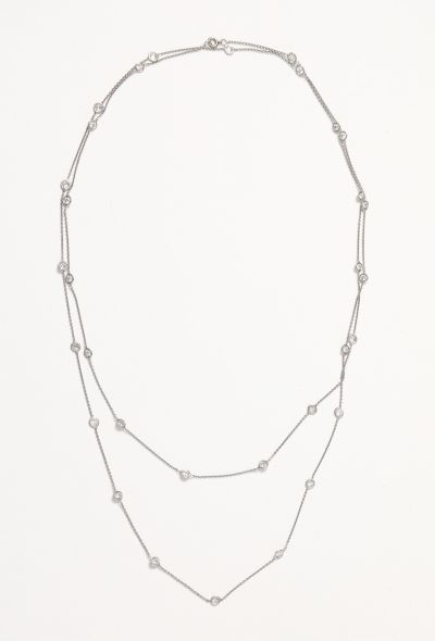 Vintage Fine Jewelry Platinum & 6 Carats Diamond Sautoir Necklace - 1 Vintage Fine Jewelry Platinum & 6 Carats Diamond Sautoir Necklace - 1