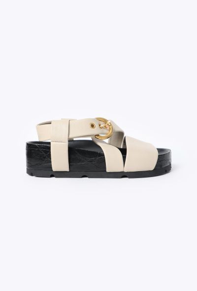 Céline 2018 Leather Platform Sandals - 1