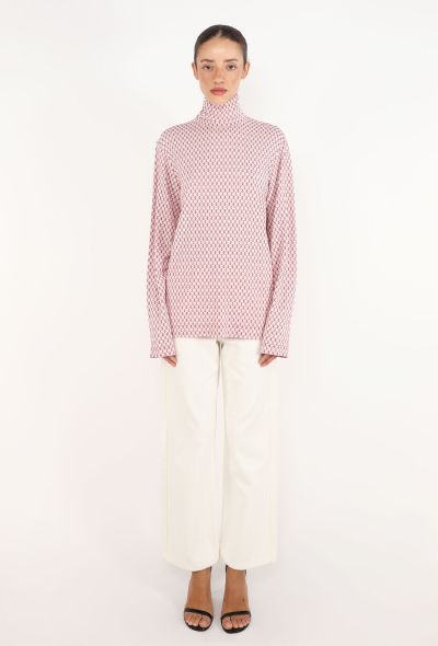Céline Graphic Mock-Neck Top - 2