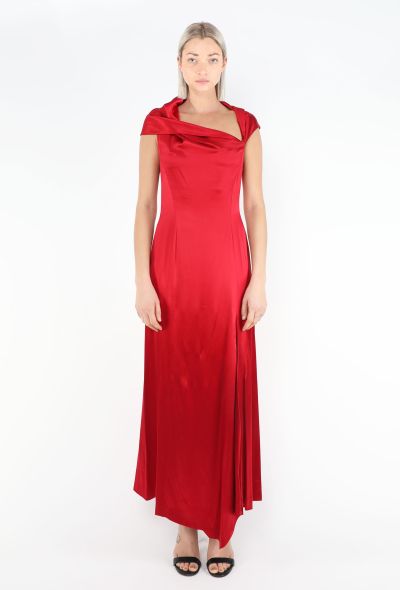 Myrene De Premonville '90s Cowl Slit Gown - 1