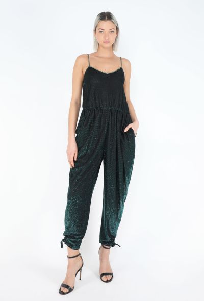 Saint Laurent Vintage Iridescent Lamé Jumpsuit - 1