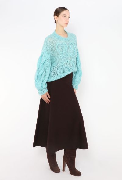 Loewe 2022 Mohair Anagram Sweater - 2