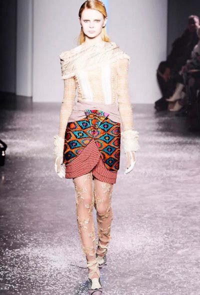                                         F/W 2010 Layered Silk Skirt -2