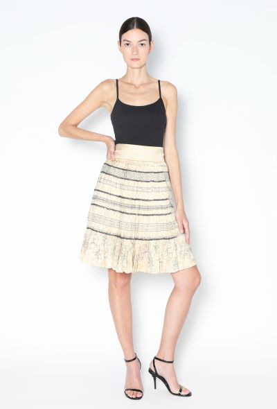 Dries Van Noten S/S 2006 Embroidered Shantung Wrap Skirt - 1 Dries Van Noten S/S 2006 Embroidered Shantung Wrap Skirt - 1