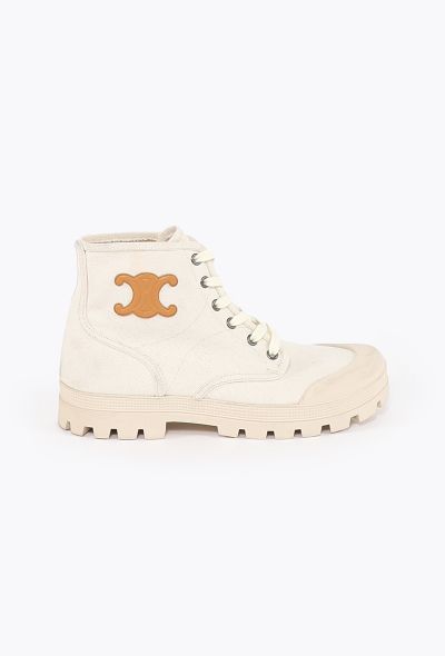 Céline 2022 Patapans Canvas Boots - 1