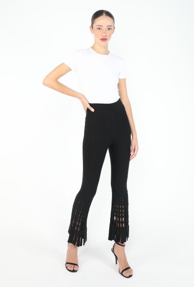 Alaïa CAMPAIGN 1993 Laser-Cut Ribbed Leggings - 1