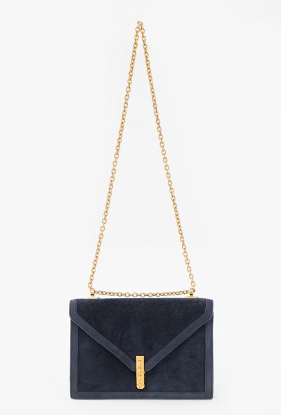 Hermès Rare '70s Bleu Marine Veau Doblis Alcazar Bag - 1