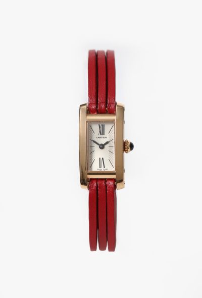 Cartier 18k Rose Gold Tank Mini Allongée Watch - 1