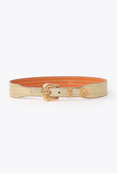 Hermès Vintage Embellished Western Belt - 1