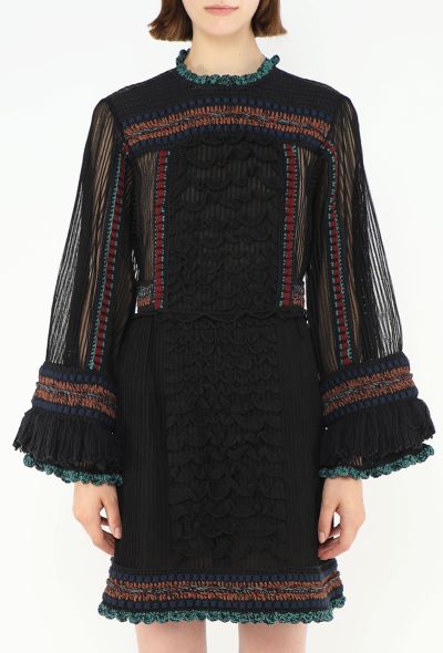 Valentino S/S 2016 Embroidered Silk Dress - 1 Valentino S/S 2016 Embroidered Silk Dress - 1
