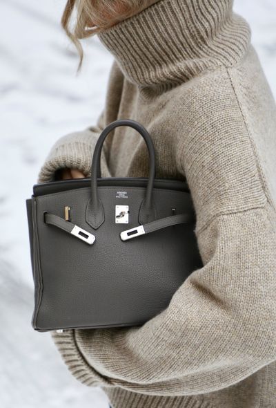 Hermès Gris Meyer Togo Birkin 25 - 2
