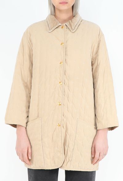 Hermès Vintage Quilted Car Coat - 1