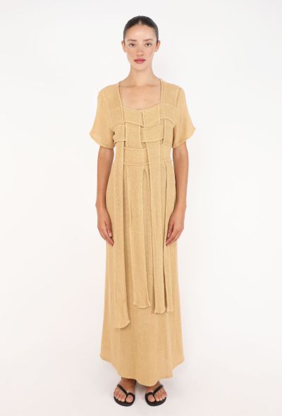 Basketweave Bouclé Maxi Dress - 2