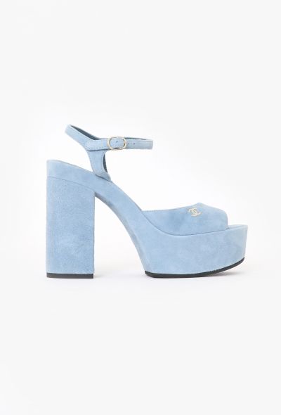 Chanel 2023 Suede Platform Pumps - 1 Chanel 2023 Suede Platform Pumps - 1