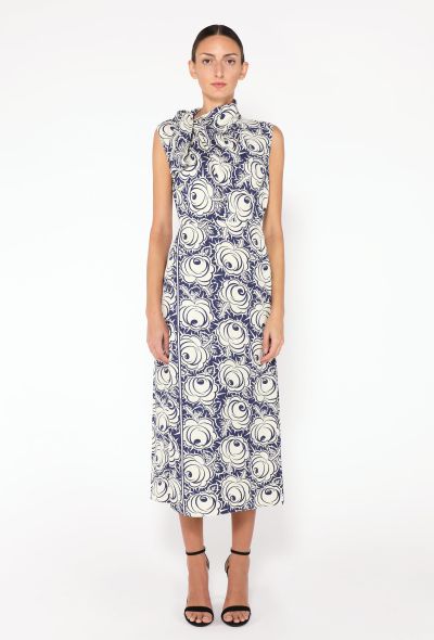 Prada 2022 Floral Lavallière Dress - 1