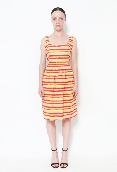                             Striped Cotton Dress - 1