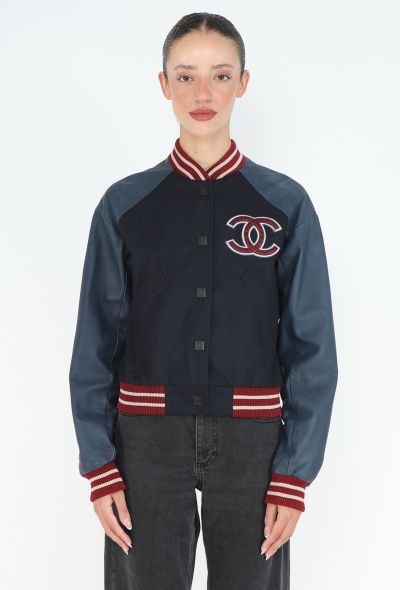 Chanel CAMPAIGN S/S 2004 Varsity Bomber Jacket - 1