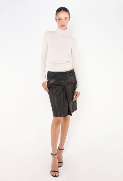 Chanel F/W 2009 Quilted Lambskin Skirt - 1
