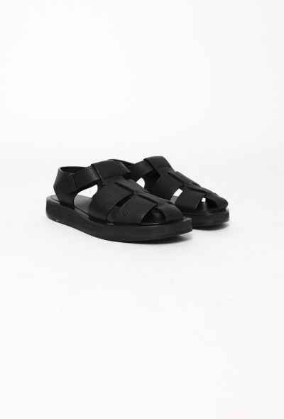 The Row 2023 Leather Fisherman Sandals - 2 The Row 2023 Leather Fisherman Sandals - 2