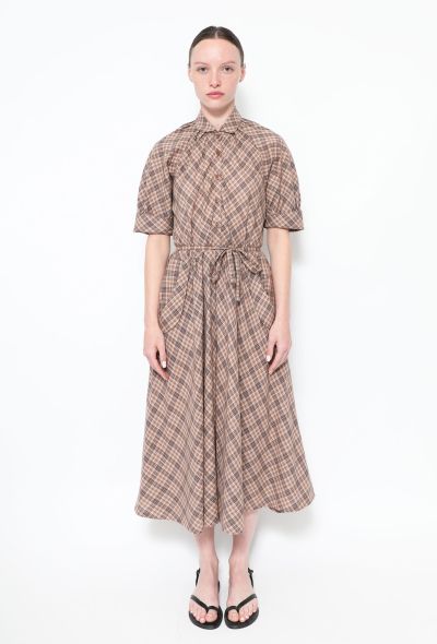                                         Checkered Wool Day Dress-1