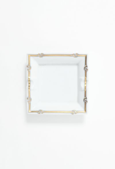 Vintage Objects & Decor Christofle Ruban Or Limoges Ashtray - 1 Vintage Objects & Decor Christofle Ruban Or Limoges Ashtray - 1