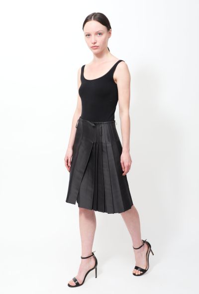                                         S/S 2006 Pleated Silk Wrap Skirt -1