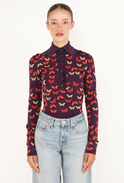 Alaïa Butterfly Printed Bodysuit, F/W 1991 - 1