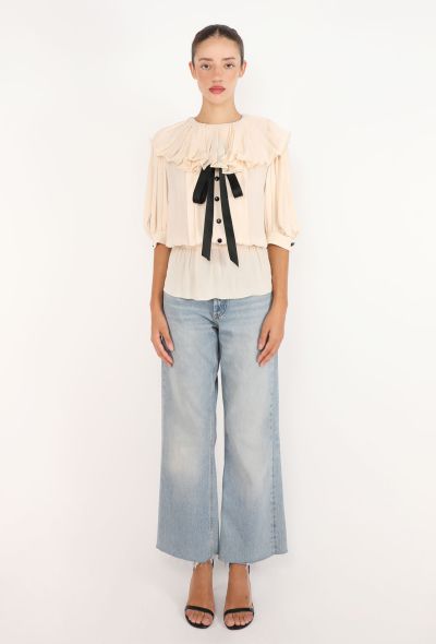 Nina Ricci Ruffled Silk Crêpe Blouse - 2