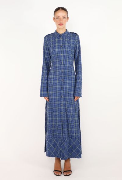 Khaite Tartan Flannel Maxi Dress, F/W 2018 - 1