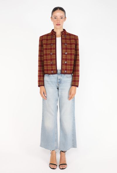 Saint Laurent Plaid Bolero Jacket, F/W 1983 - 1