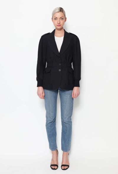                                         Navy Cinched Jacket-2