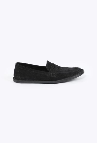 The Row 2023 Suede Penny Loafers - 1
