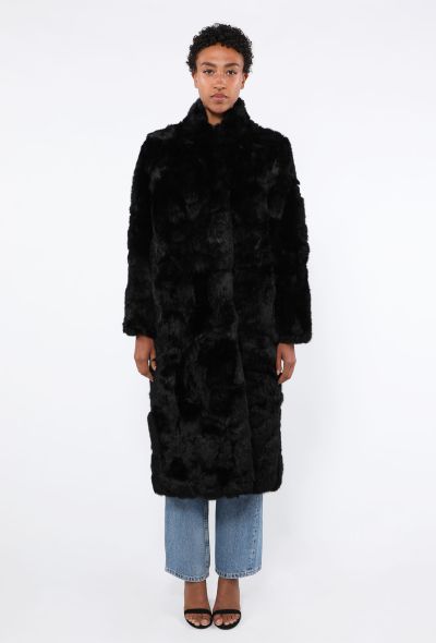 Sheared Rabbit Fur Coat, 1980s - 2