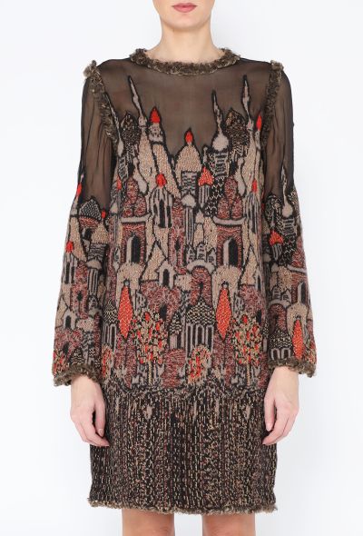 Chanel Pre-Fall 2009 Moscow Skyline Knit Dress - 1