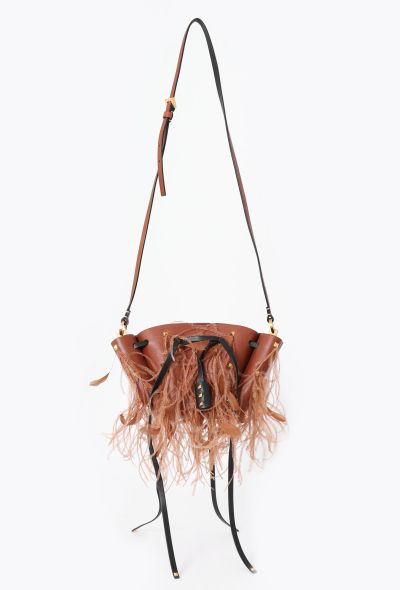Valentino S/S 2019 Rockstud & Feather Small Bucket Bag - 1 Valentino S/S 2019 Rockstud & Feather Small Bucket Bag - 1