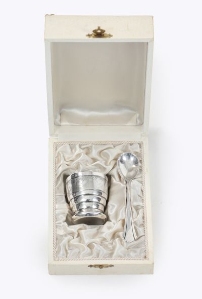 Vintage Objects & Decor 1960s Eldee Egg Cup & Spoon Set - 1