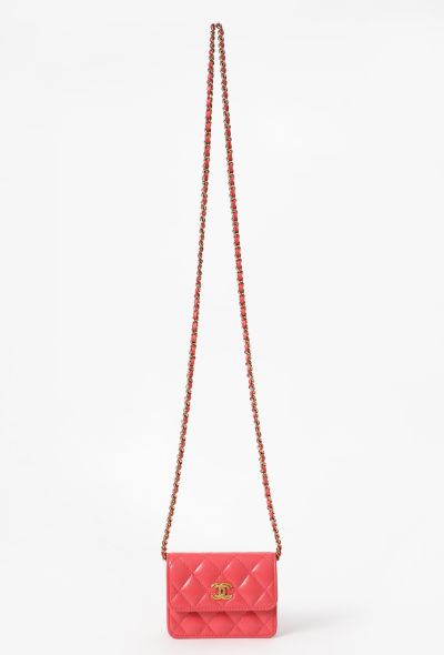 Chanel Coral Mini Wallet on Chain - 1